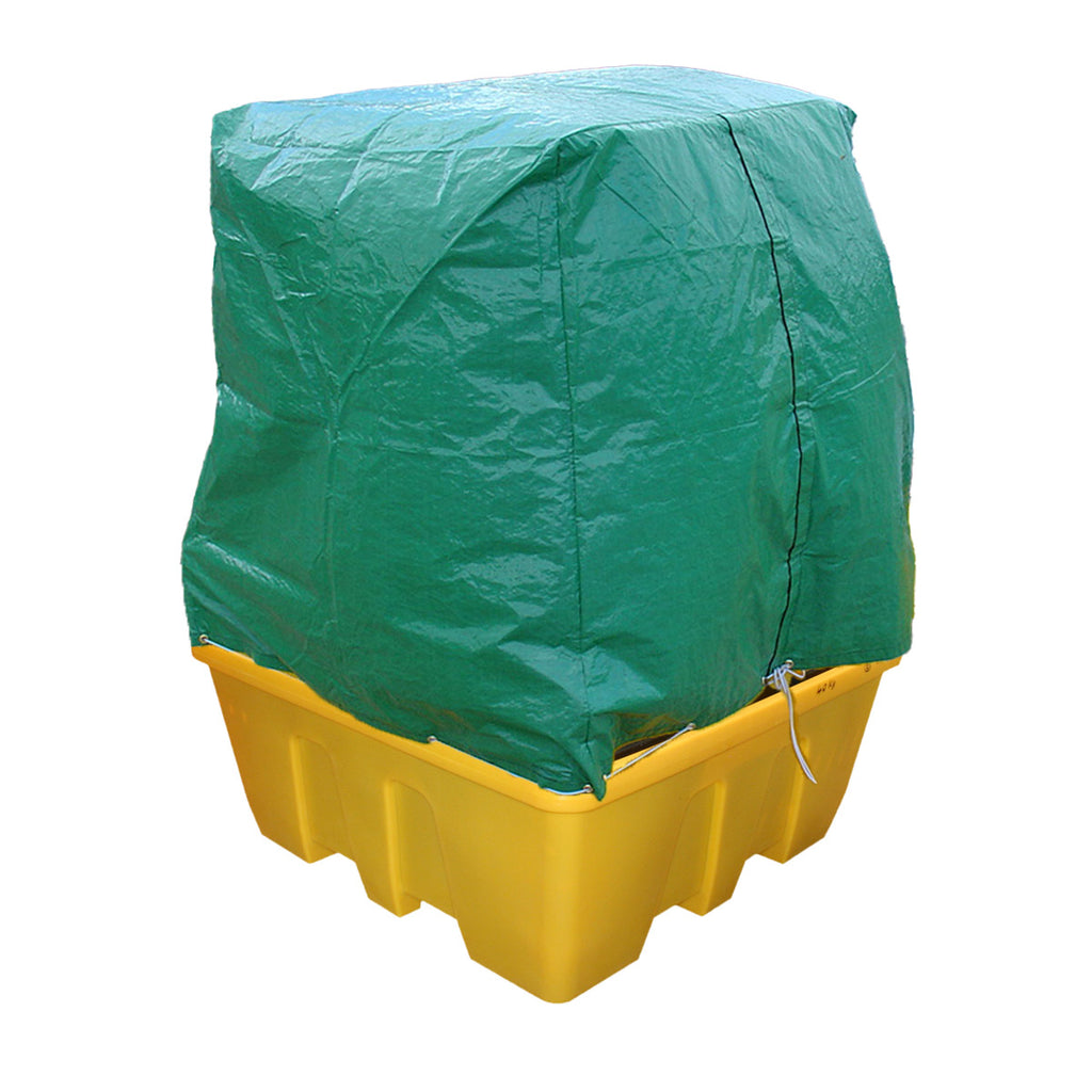 Fentex Flexible Raincover for IBC Spill Pallet with Removable Deck Stackable