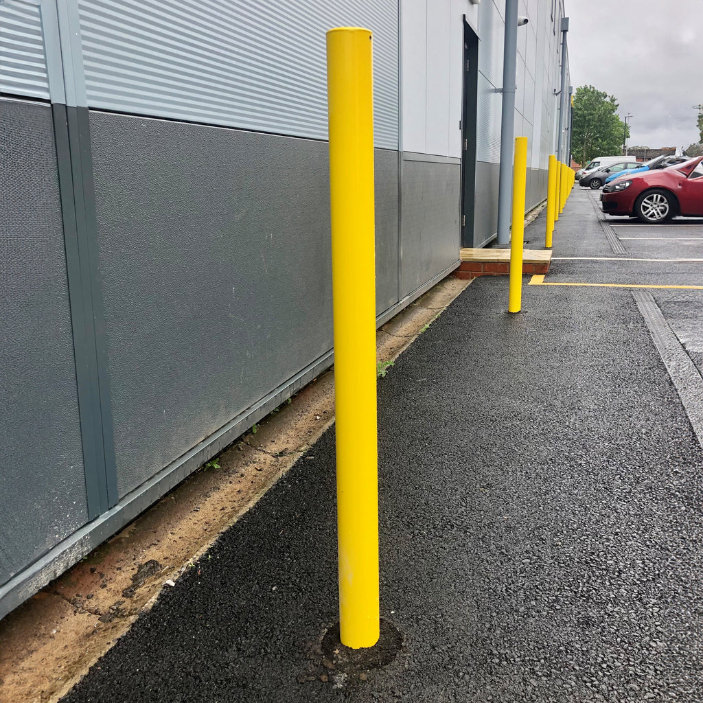 Autopa Yellow Fixed Parking Post | 1000mm Tall | 60-219mm – Start Safety UK