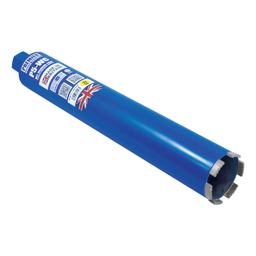 PDP P5-WC Concrete Wet Core Diamond Drill Bit 82 x 450mm with UNC Female Thread (1 ¼") DC11460
