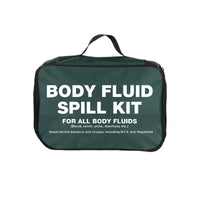 Fentex Empty Green Zip Bag Printed for Body Fluid Spill Kits
