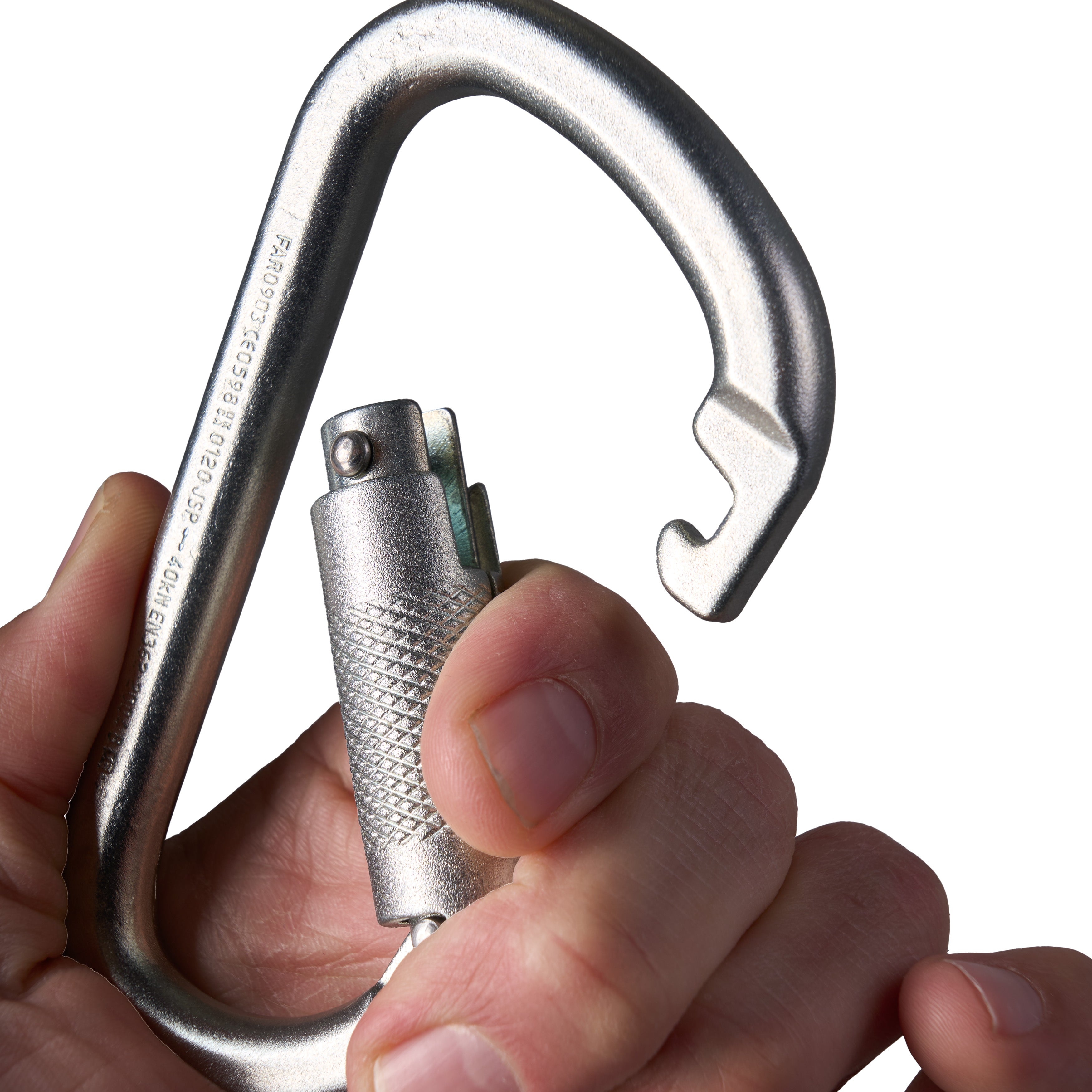 JSP Steel Twist Lock Karabiner | 22mm Gate Opening – Start Safety UK
