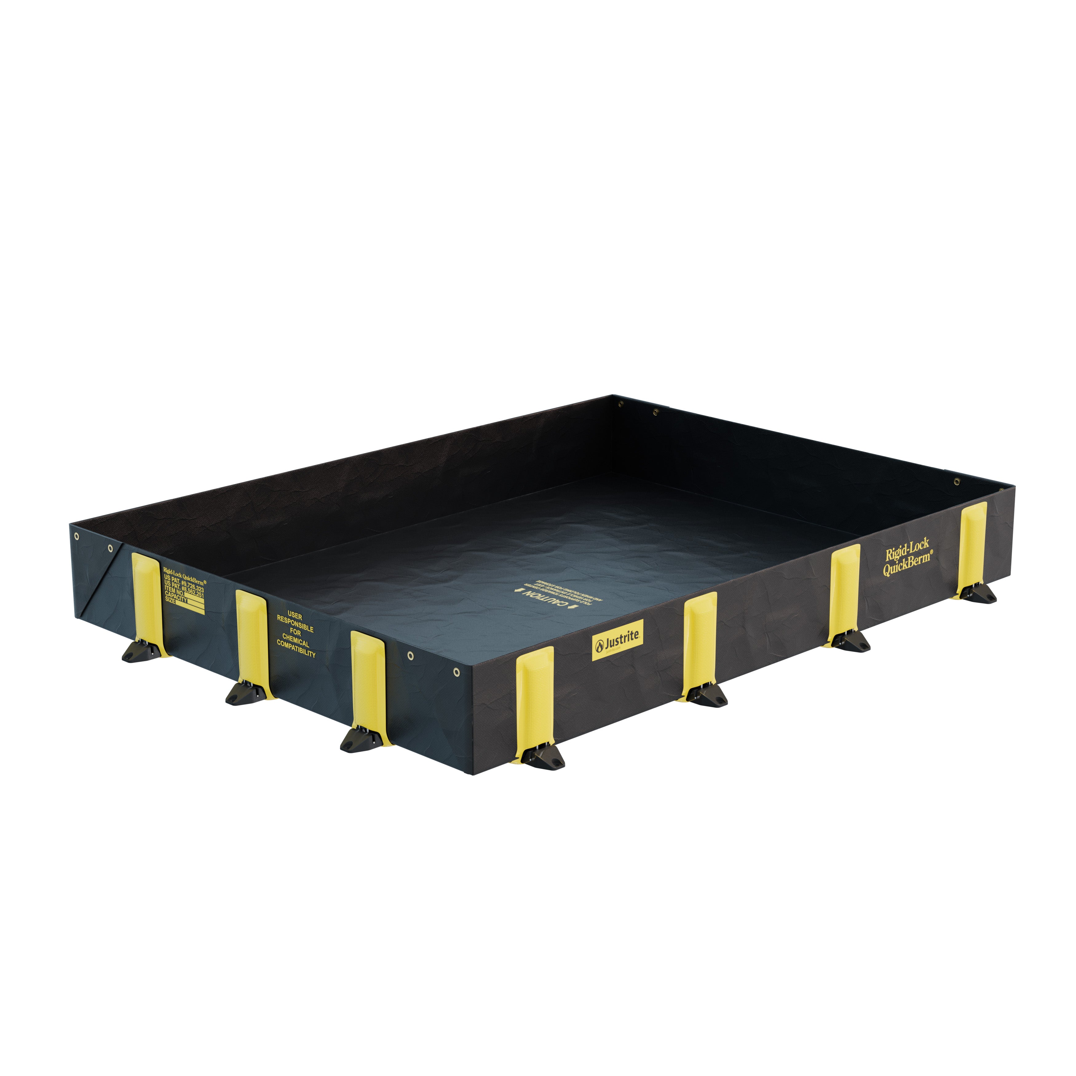 Containment Field Locking Justrite Rigid Lock QuickBerm 1344 Litre Spill Containment Berm | Start ...