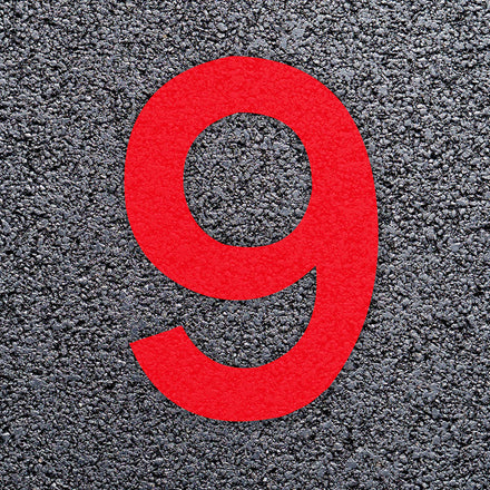 Preformed Thermoplastic Numbers & Letters - Choice Of Colours & Sizes 100mm