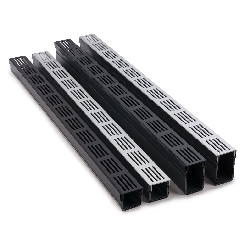 Alusthetic A15 Slimline Aluminium Threshold & Patio Drainage Channel 1 Metre Length