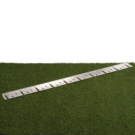 Alusthetic AluFlex 2m Aluminium Lawn Edging Strips - Inc 4 Nails, 1 Joiner