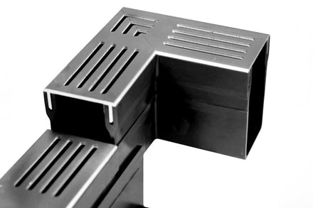 Alusthetic PVC Threshold Drainage Channel Connector