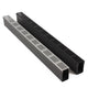 Alusthetic PVC Threshold Drain With Aluminium Grating 1 Metre Length