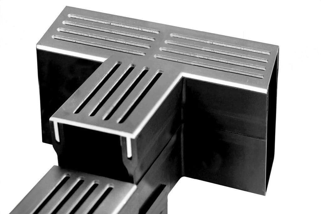 Alusthetic PVC Threshold Drainage Channel Connector