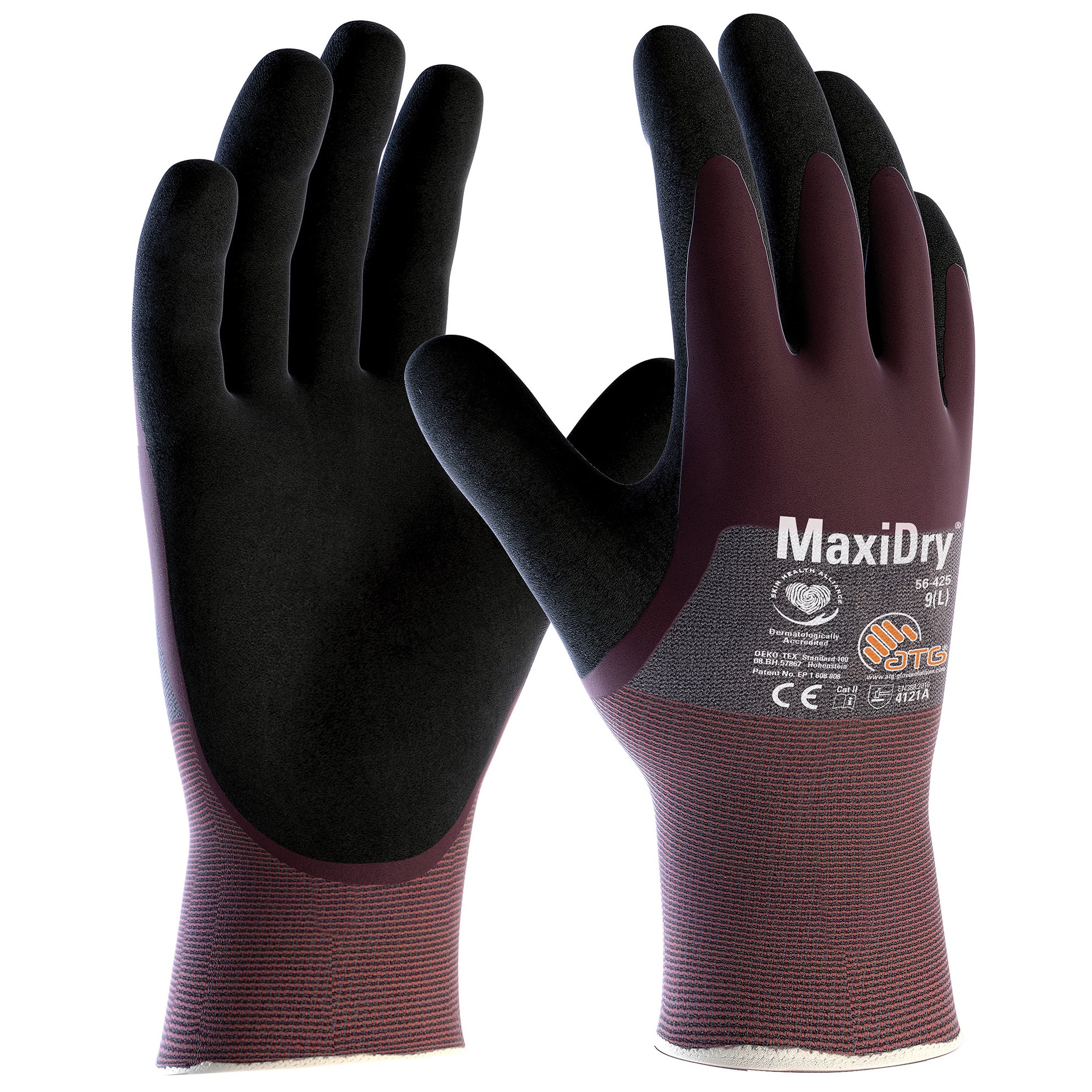 ATG MaxiDry Gloves 56-425 - 3/4 Coated Knitwrist Pair – Start Safety UK