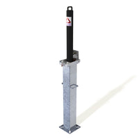 Autopa RetractaPost Galvanised Retractable Bollard External Lock 500mm - Powder Coated Black
