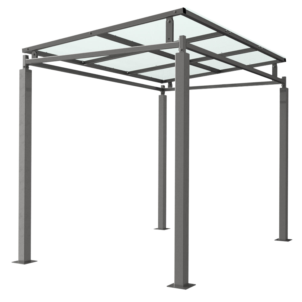 Autopa Bedford Bike Shelter & Walkway Cover (2000x3000mm / Clear PETG Cladding)