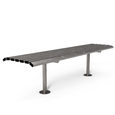 Autopa Drayton Backless Bench 1.8m (Bolt Down / Brushed Stainless Steel)