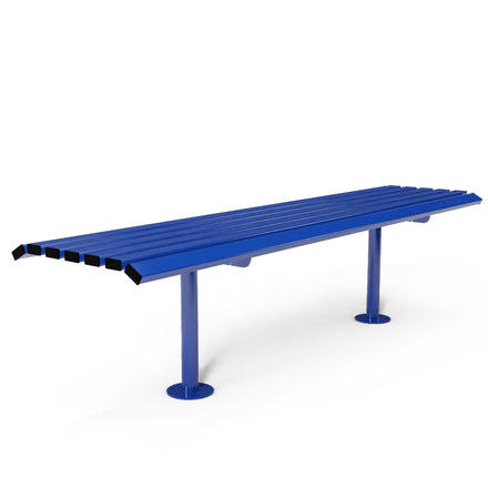 Autopa Drayton Backless Bench 1.8m (Bolt Down / Galvanised & Powder Coated Traffic Blue RAL 5017)