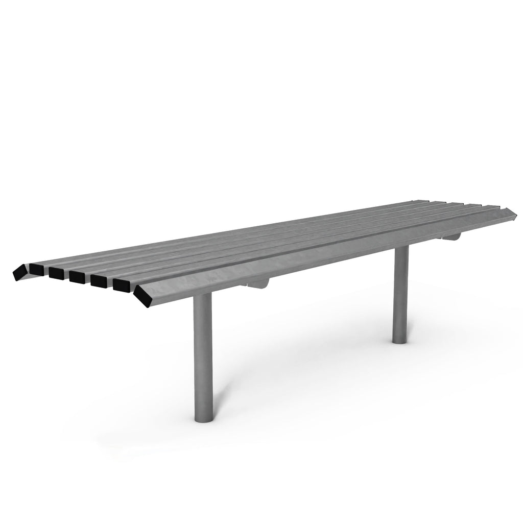 Autopa Drayton Backless Bench 1.8m (Cast In / Galvanised)