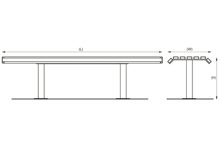 Autopa Drayton Perch Bench 1m