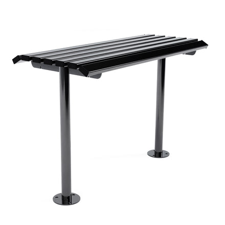 Autopa Drayton Perch Bench 1m (Galvanised & Powder Coated Jet Black RAL 9005)