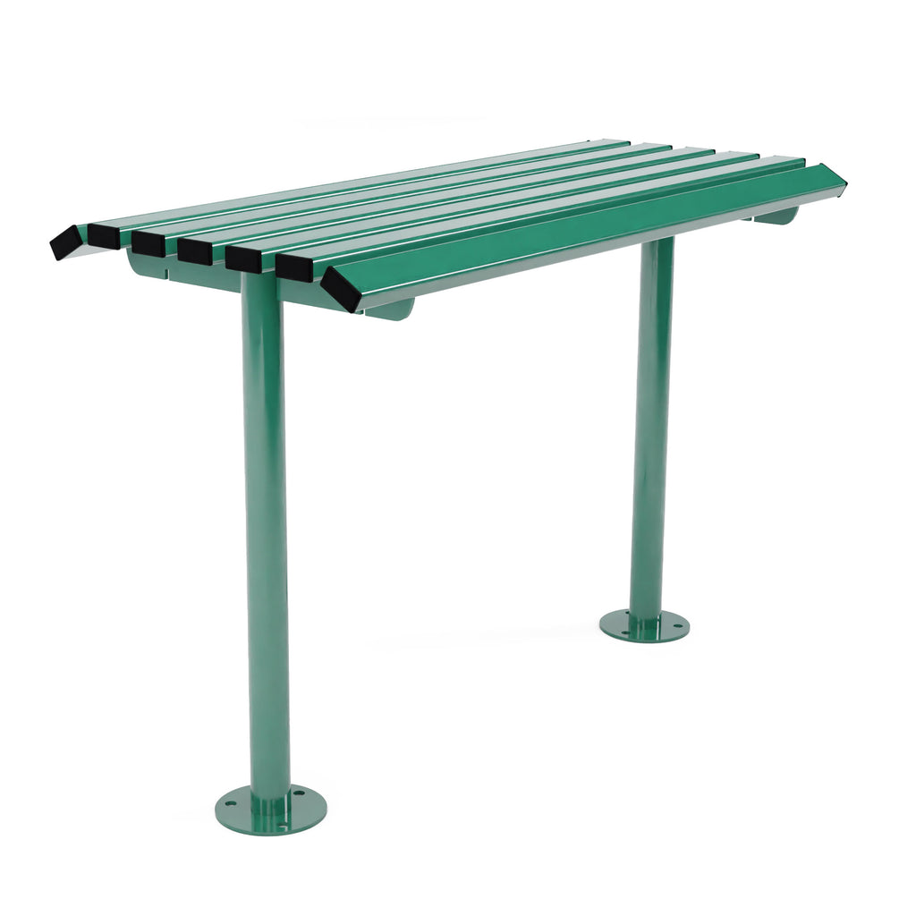 Autopa Drayton Perch Bench 1m (Galvanised & Powder Coated Moss Green RAL 6005)