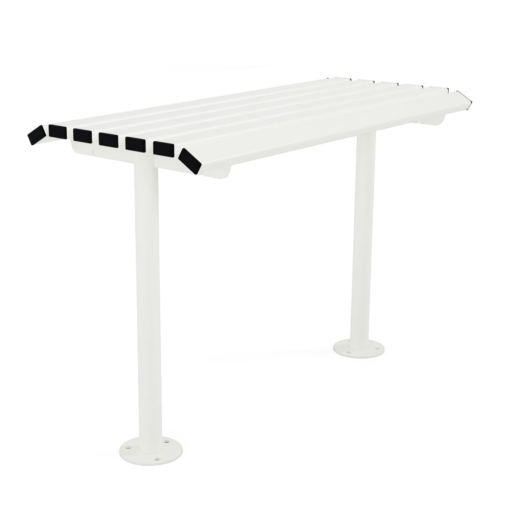 Autopa Drayton Perch Bench 1m (Galvanised & Powder Coated Pure White RAL 9010)