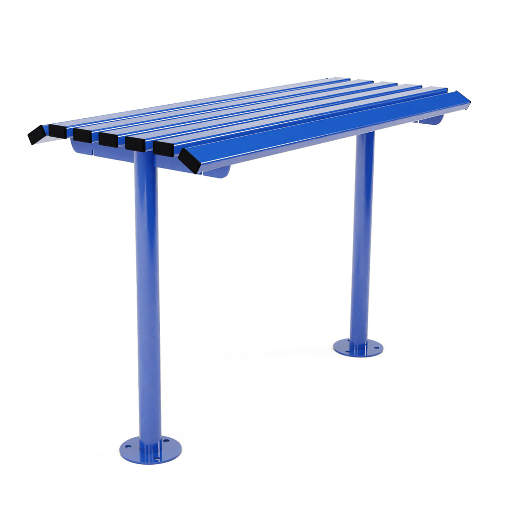 Autopa Drayton Perch Bench 1m (Galvanised & Powder Coated Traffic Blue RAL 5017)