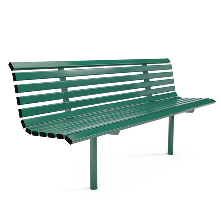 Autopa Drayton Seat Bench 1.8m (Cast In / Galvanised & Powder Coated Moss Green RAL 6005)