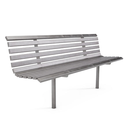 Autopa Drayton Seat Bench 1.8m (Cast In / Brushed Stainless Steel)