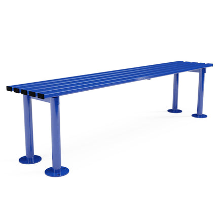 Autopa Haddon Backless Bench 1.8m (Bolt Down / Galvanised & Powder Coated Traffic Blue RAL 5017)