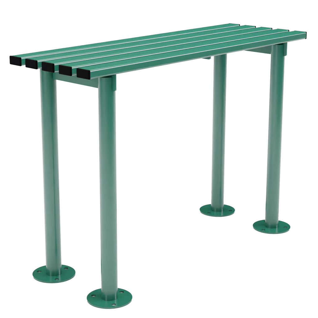 Autopa Haddon Perch Bench 1m (Galvanised & Powder Coated Moss Green RAL 6005)