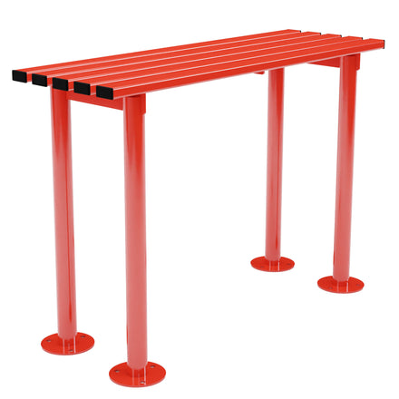 Autopa Haddon Perch Bench 1m (Galvanised & Powder Coated Traffic Red RAL 3020)