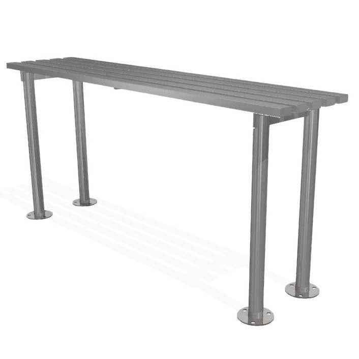 Autopa Haddon Perch Bench 1m (Galvanised & Powder Coated Pure White RAL 9010)