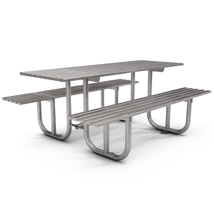 Autopa Haddon Picnic Bench 1.8m (Brushed Stainless Steel)