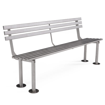 Autopa Haddon Seat Bench 1.8m (Bolt Down / Brushed Stainless Steel)