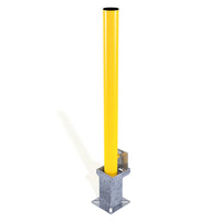 Autopa Removable Parking Post Galvanised Bollard 900mm - Powder Coated Yellow RAL 1023