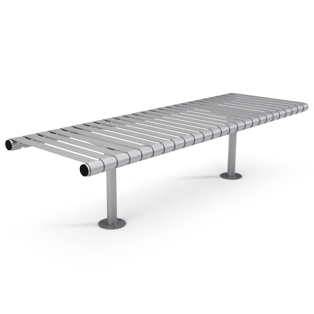 Autopa Rockingham Backless Bench 1.75m (Bolt Down / 600 / Galvanised)