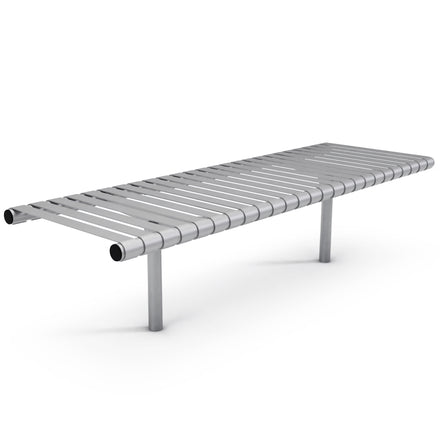 Autopa Rockingham Backless Bench 1.75m (Cast In / 600 / Galvanised)