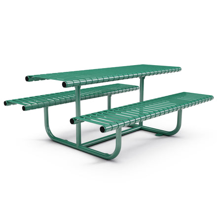 Autopa Rockingham Picnic Bench 1.75m (Galvanised & Powder Coated Moss Green RAL 6005)