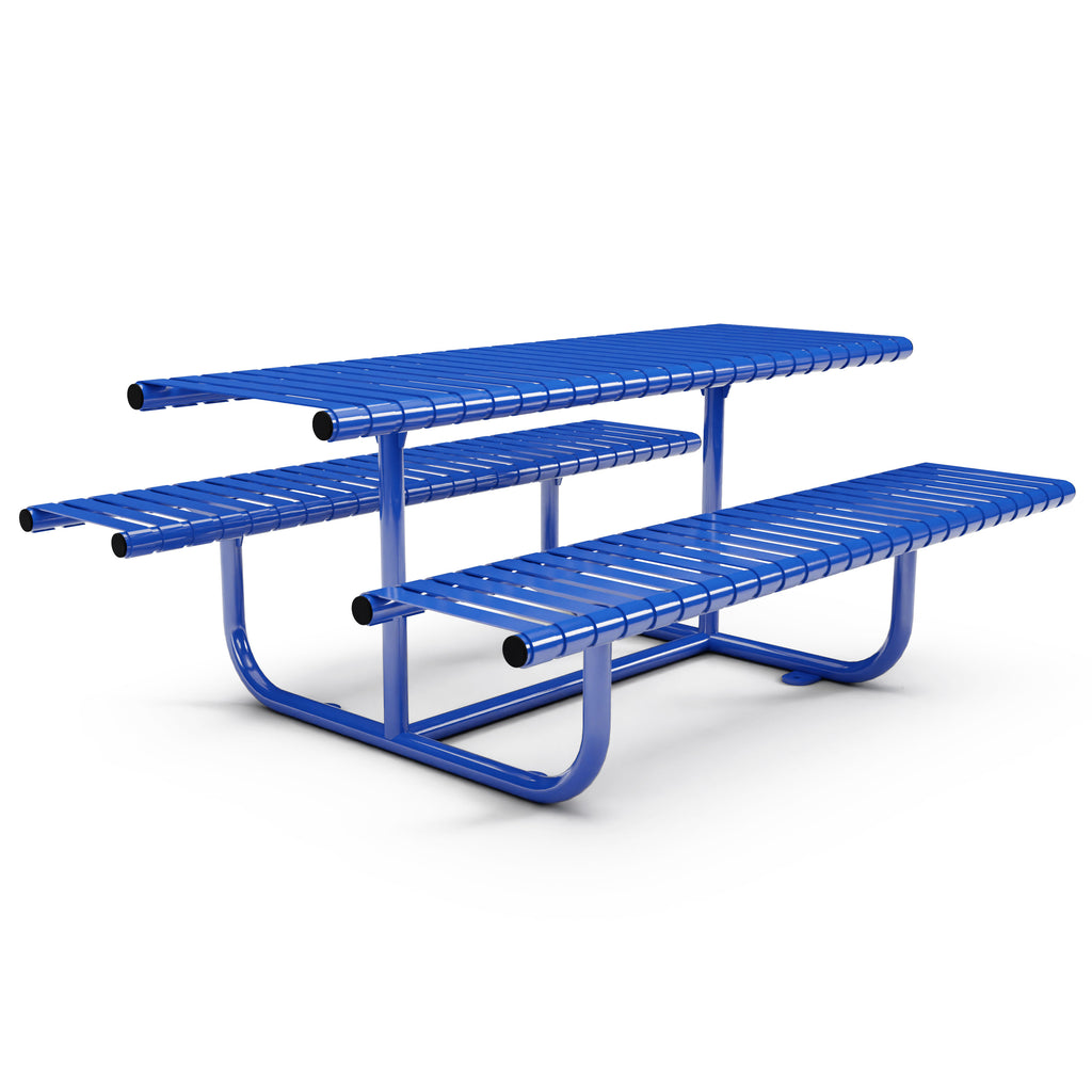 Autopa Rockingham Picnic Bench 1.75m (Galvanised & Powder Coated Traffic Blue RAL 5017)