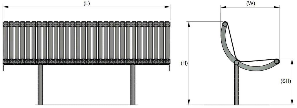 Autopa Rockingham Bench 1.75m