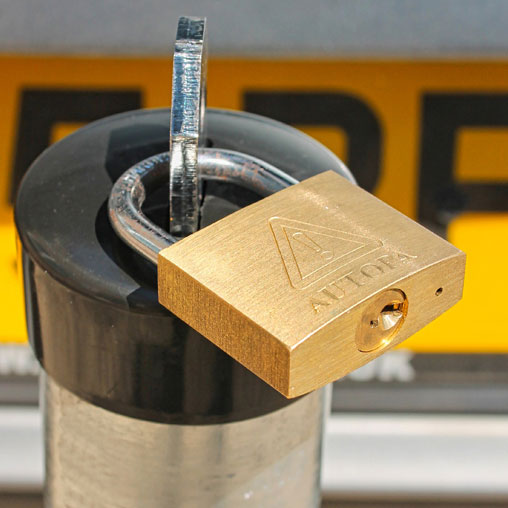 Autopa 40mm Brass Padlock - Perfect for TopLok Bollards