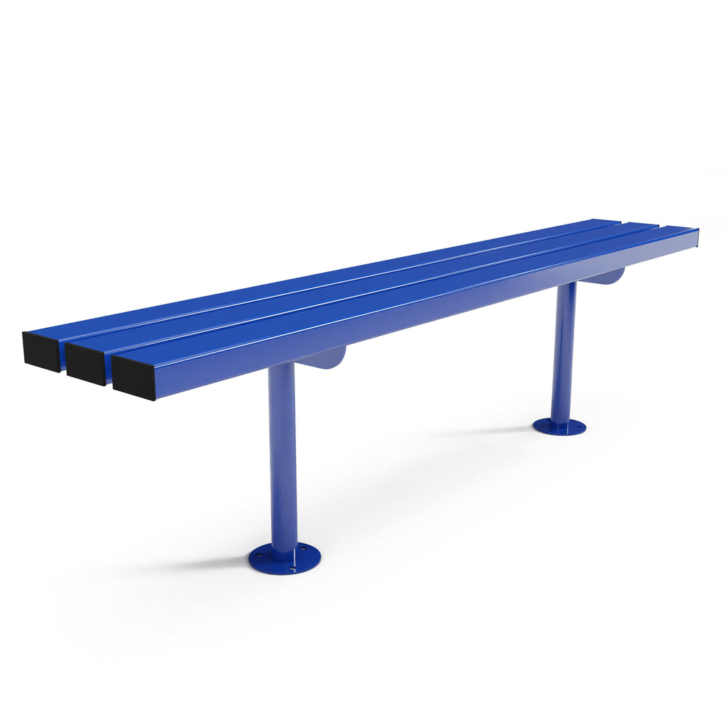 Autopa Triton Backless Bench 1.8m (Bolt Down / Galvanised & Powder Coated Traffic Blue RAL 5017)