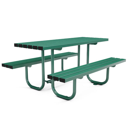 Autopa Triton Picnic Bench 1.8m (Galvanised & Powder Coated Moss Green RAL 6005)