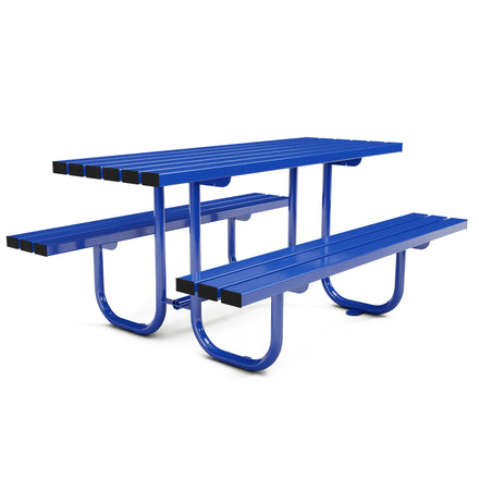 Autopa Triton Picnic Bench 1.8m (Galvanised & Powder Coated Traffic Blue RAL 5017)