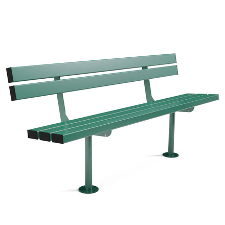 Autopa Triton Seat Bench 1.8m (Bolt Down / Galvanised & Powder Coated Moss Green RAL 6005)