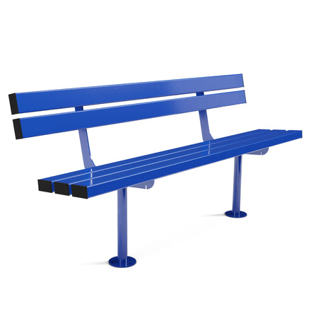 Autopa Triton Seat Bench 1.8m (Bolt Down / Galvanised & Powder Coated Traffic Blue RAL 5017)