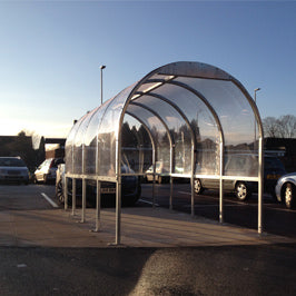 Autopa Barrel Roof Trolley Shelter 4m (No Fixings)