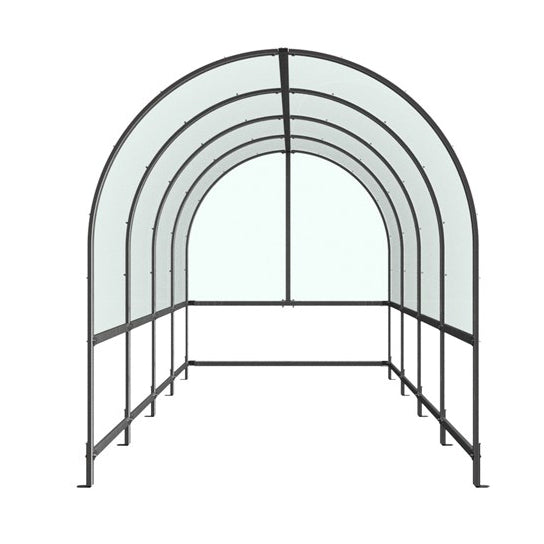 Autopa Barrel Roof Trolley Shelter 4m (No Fixings)