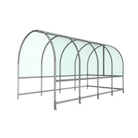Autopa Barrel Roof Trolley Shelter 4m (No Fixings)
