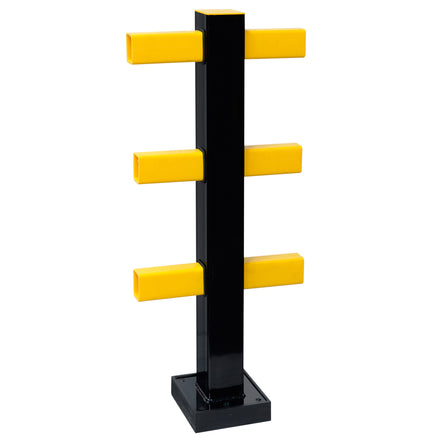 Black Bull Hybrid Flexible Impact Protection Posts (Powder Coated / Centre Post)