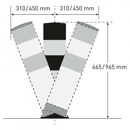 Black Bull Flex HD Heavy Duty Industrial Bollard