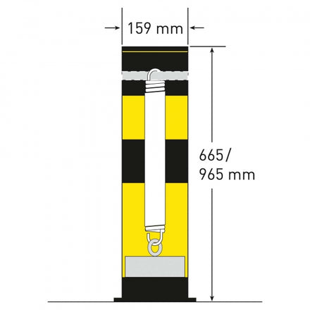 Black Bull Flex HD Heavy Duty Industrial Bollard