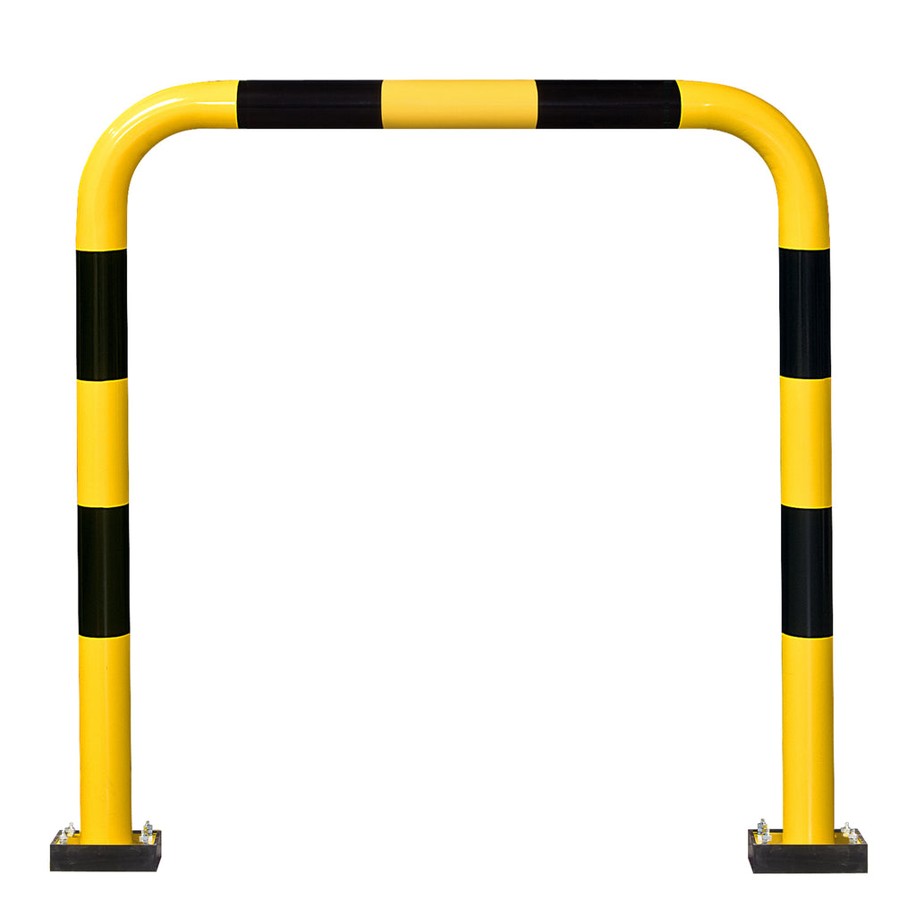 Black Bull 76mm Flex Hoop Warehouse Barrier Guard Rail (Powder Coated / 1240mm / 1000mm)